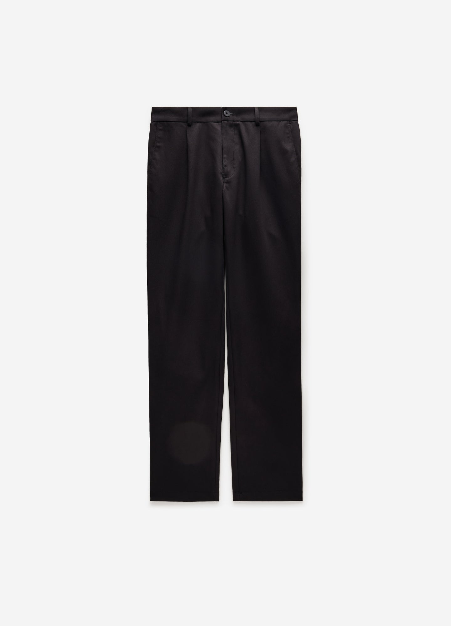 Soft Twill Elastic Waist Pants Black