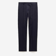 Seam Linen Cotton Crepe Pants Navy