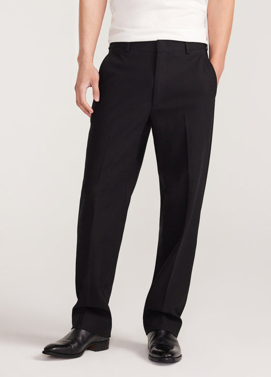 Relaxed Fit Cotton Pants Black