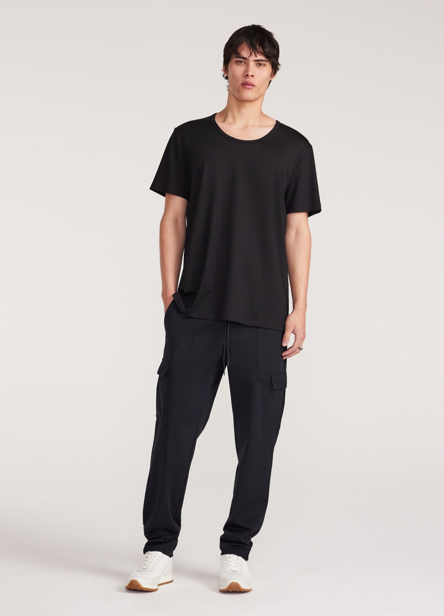 Knit Utility Pants Black