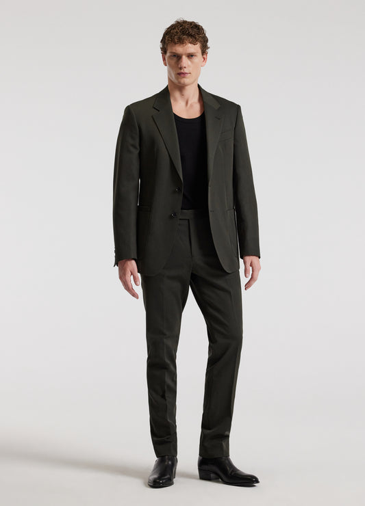 Tech Wool Dress Pants Dark Green