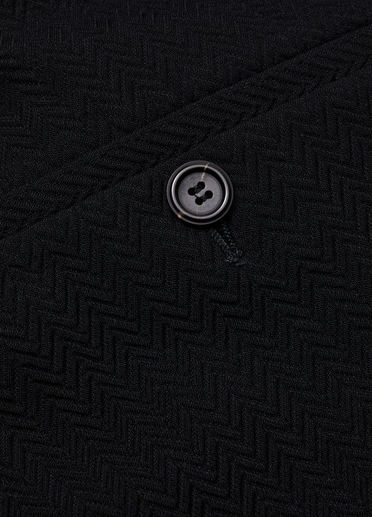 Herringbone Jacquard Pants Black