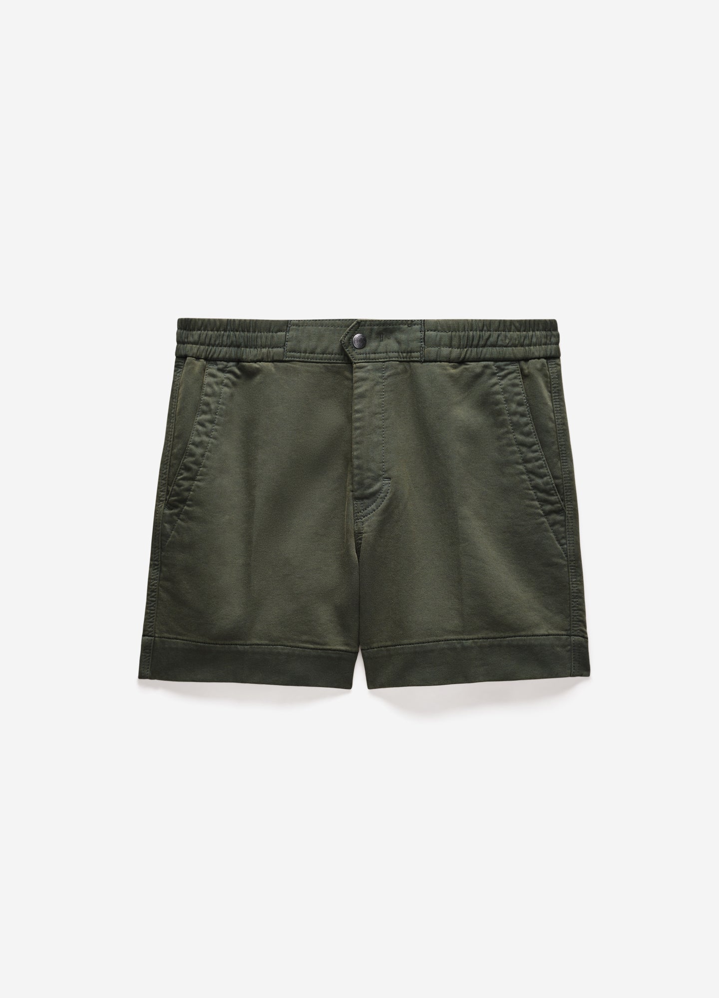 Dobby Denim Shorts Khaki