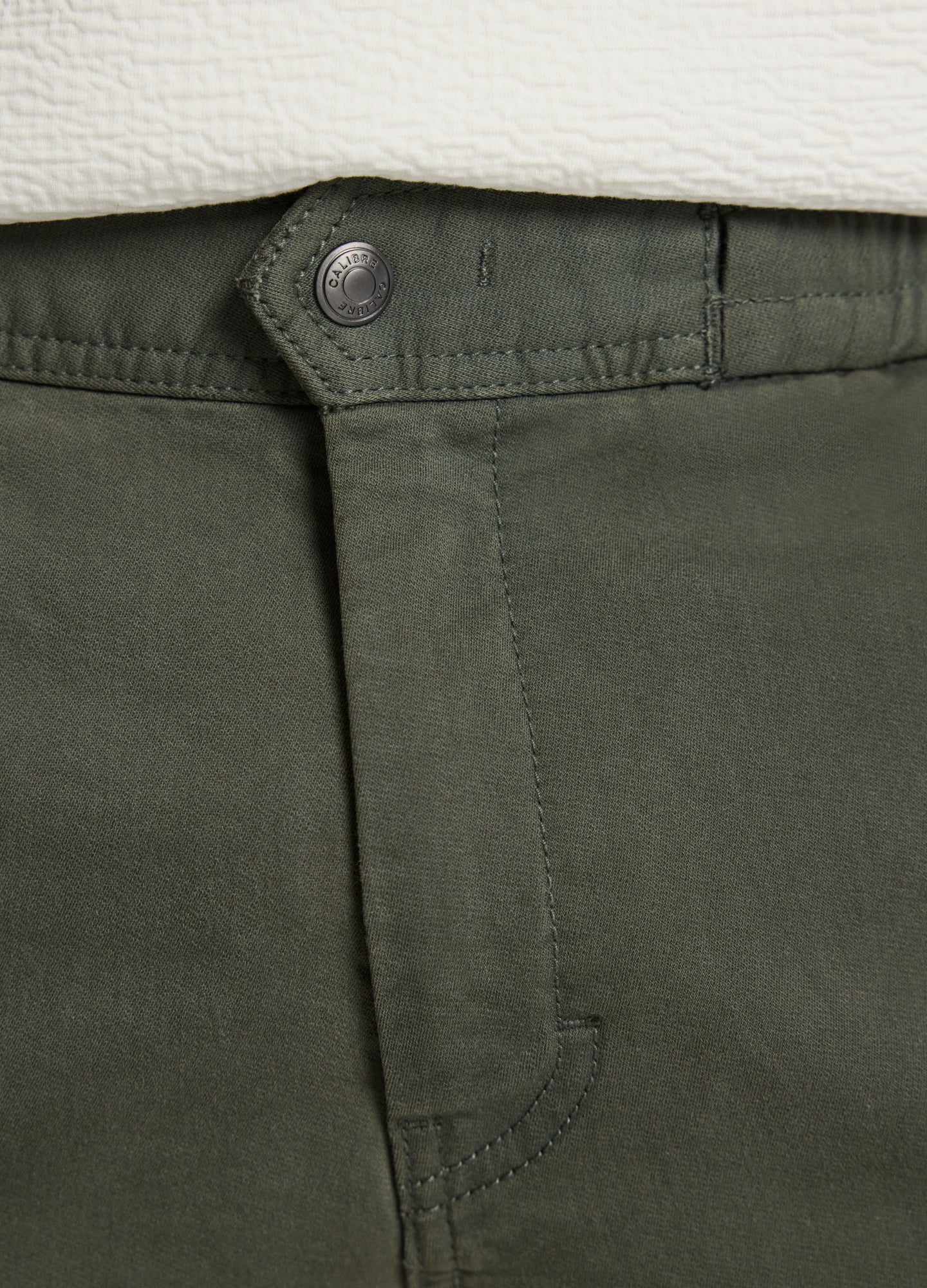Dobby Denim Shorts Khaki