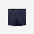Monogram Print Sweatshorts Mid Blue