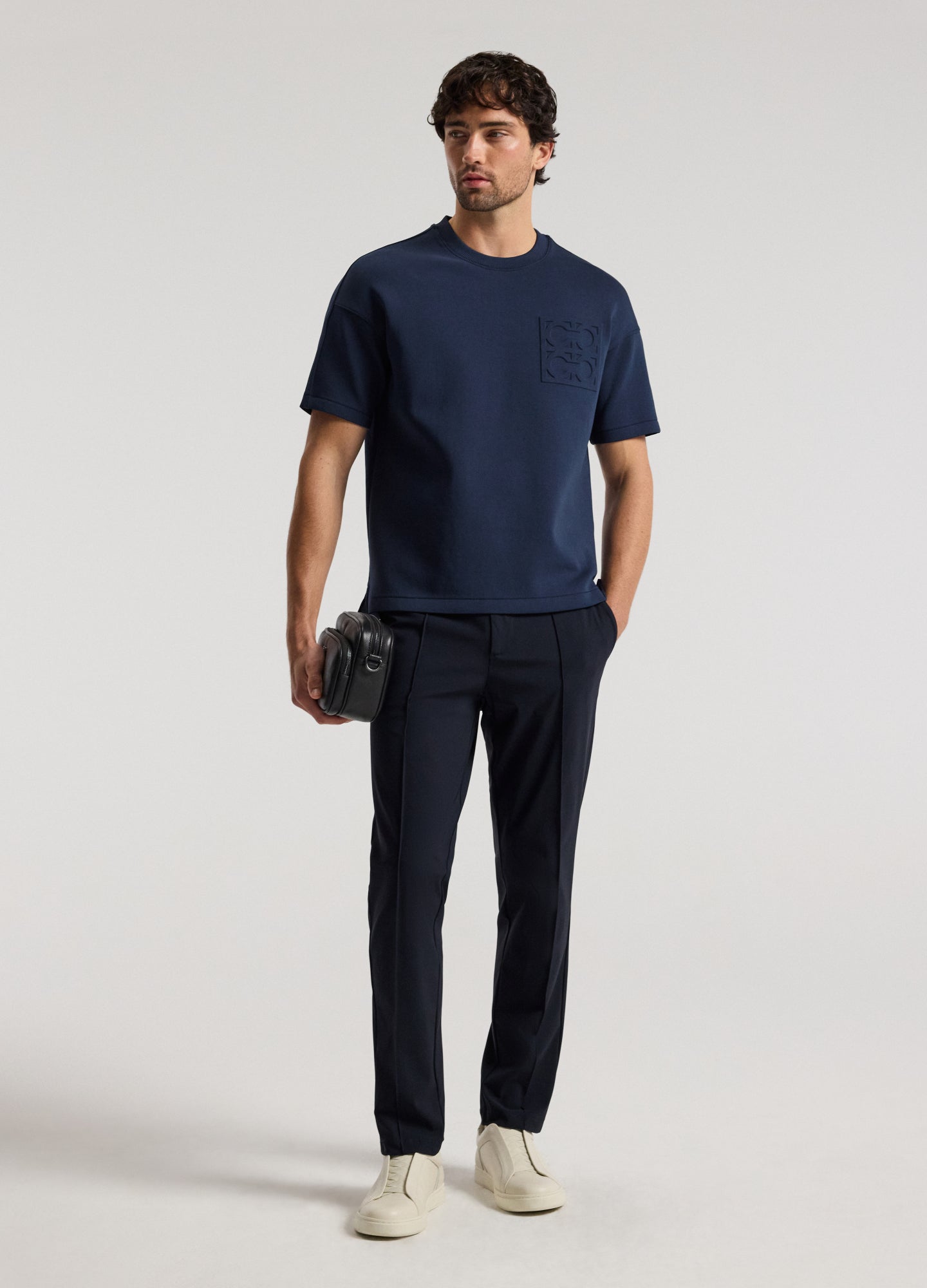 Performance Pintuck Pants Navy