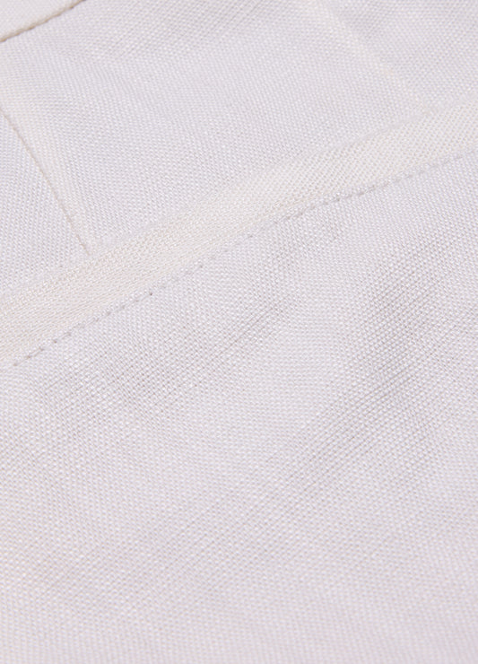 Slim Stretch Textured Pants Ivory