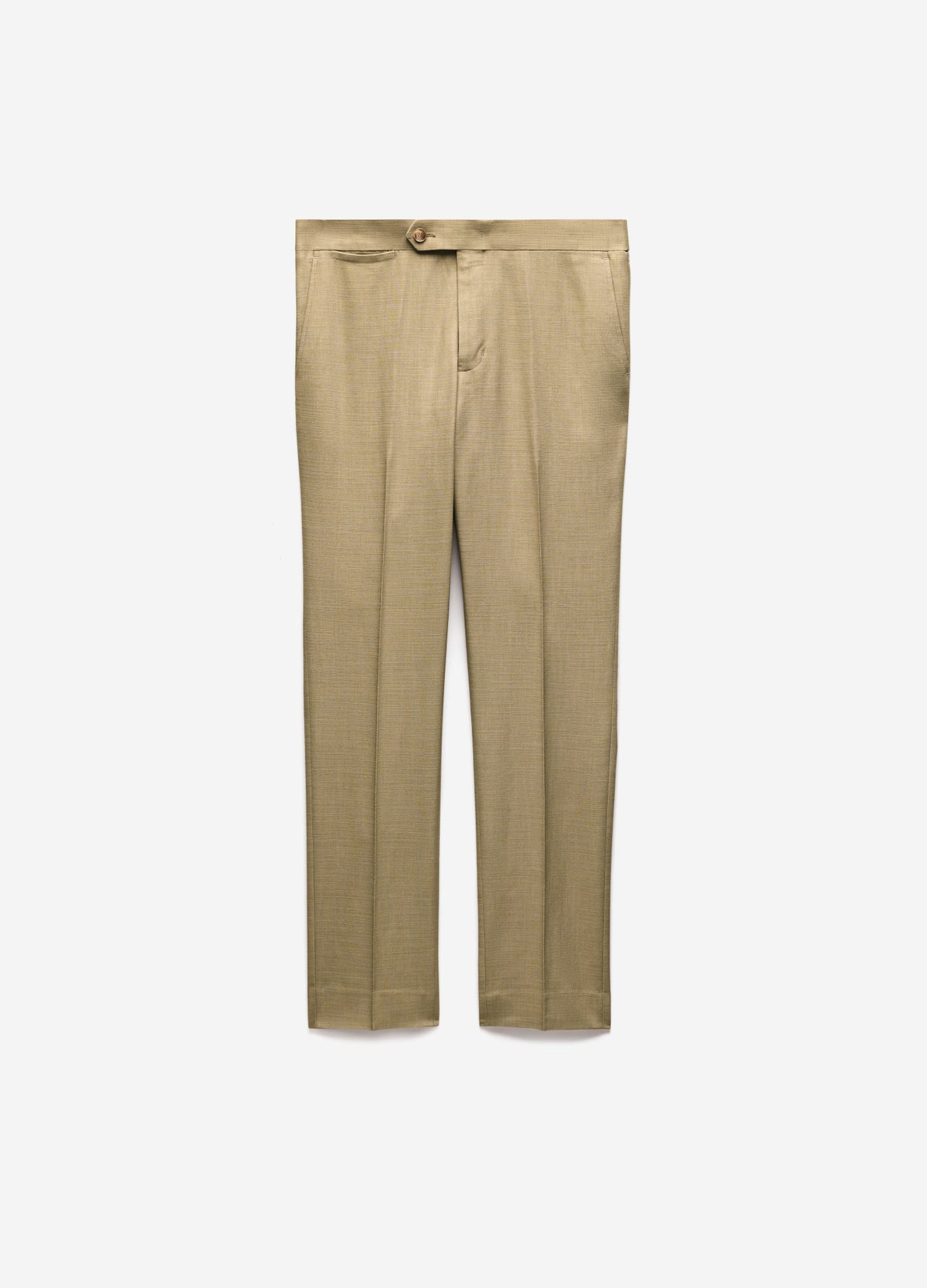 Slim Stretch Textured Pants Tan