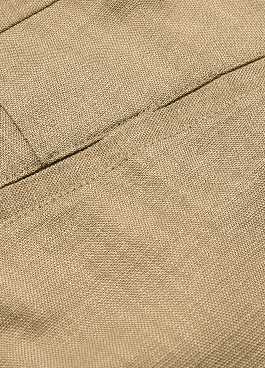 Slim Stretch Textured Pants Tan