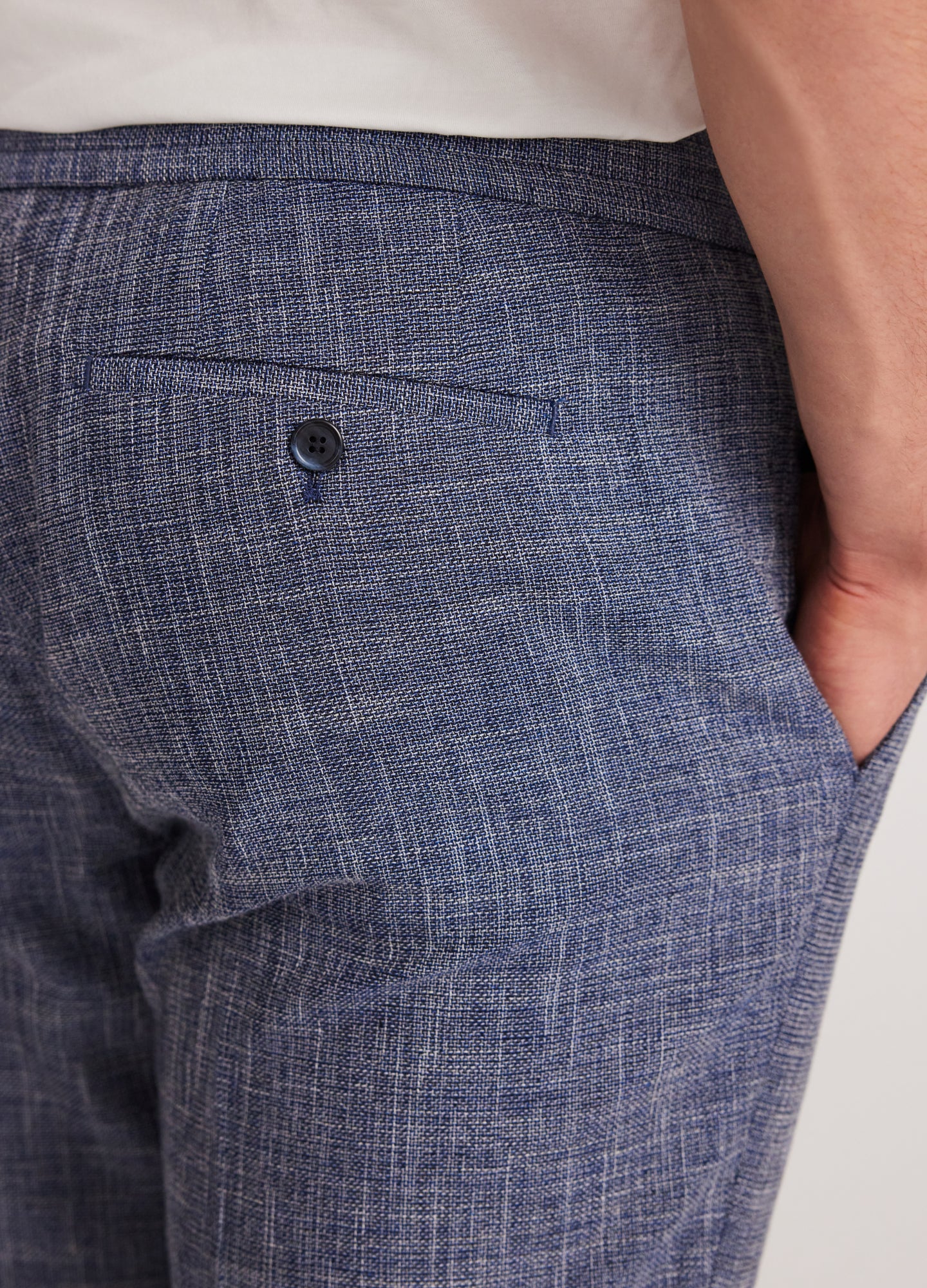 Crossweave Suit Pants Blue