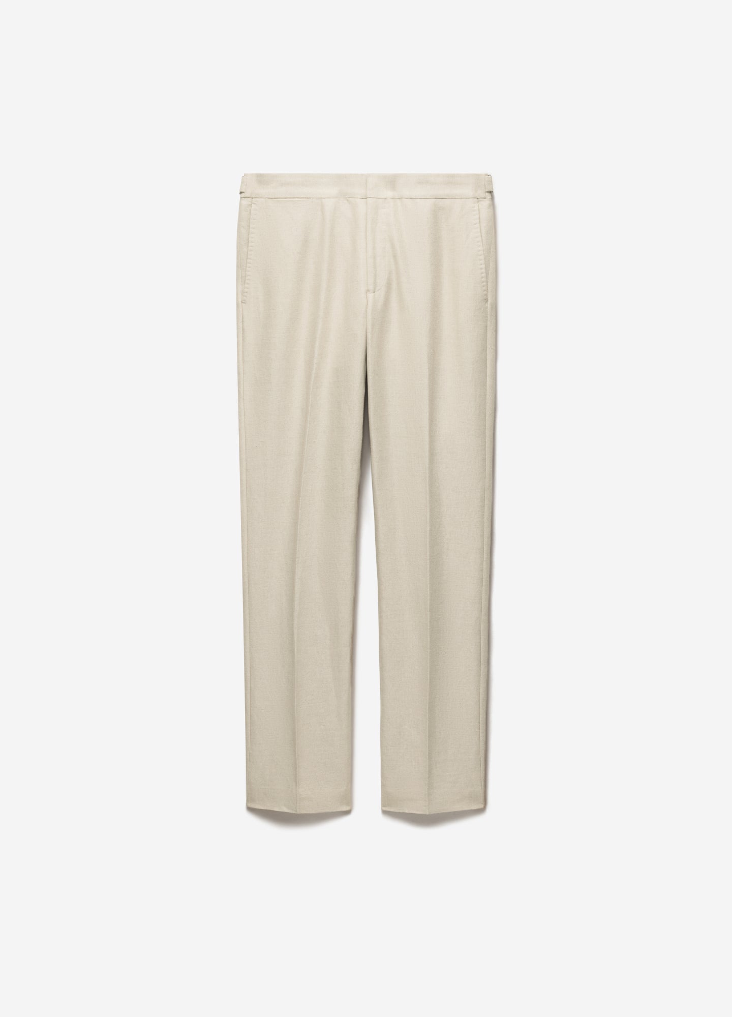 Linen Cotton Twill Suit Pants Natural