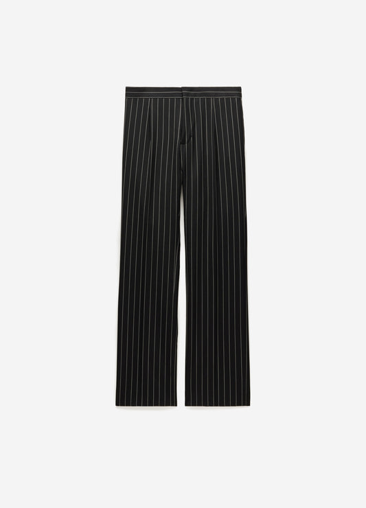 Pinstripe Pants Black