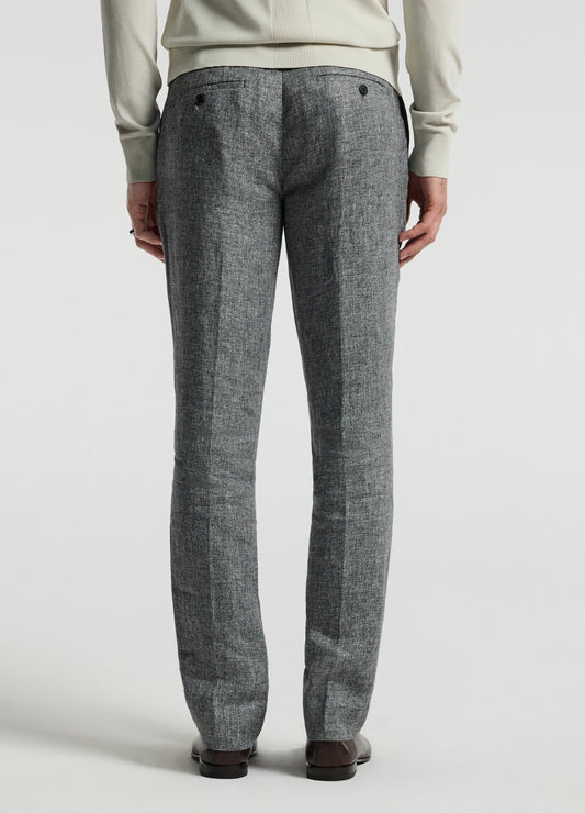 Melange Linen Suit Pants Iron
