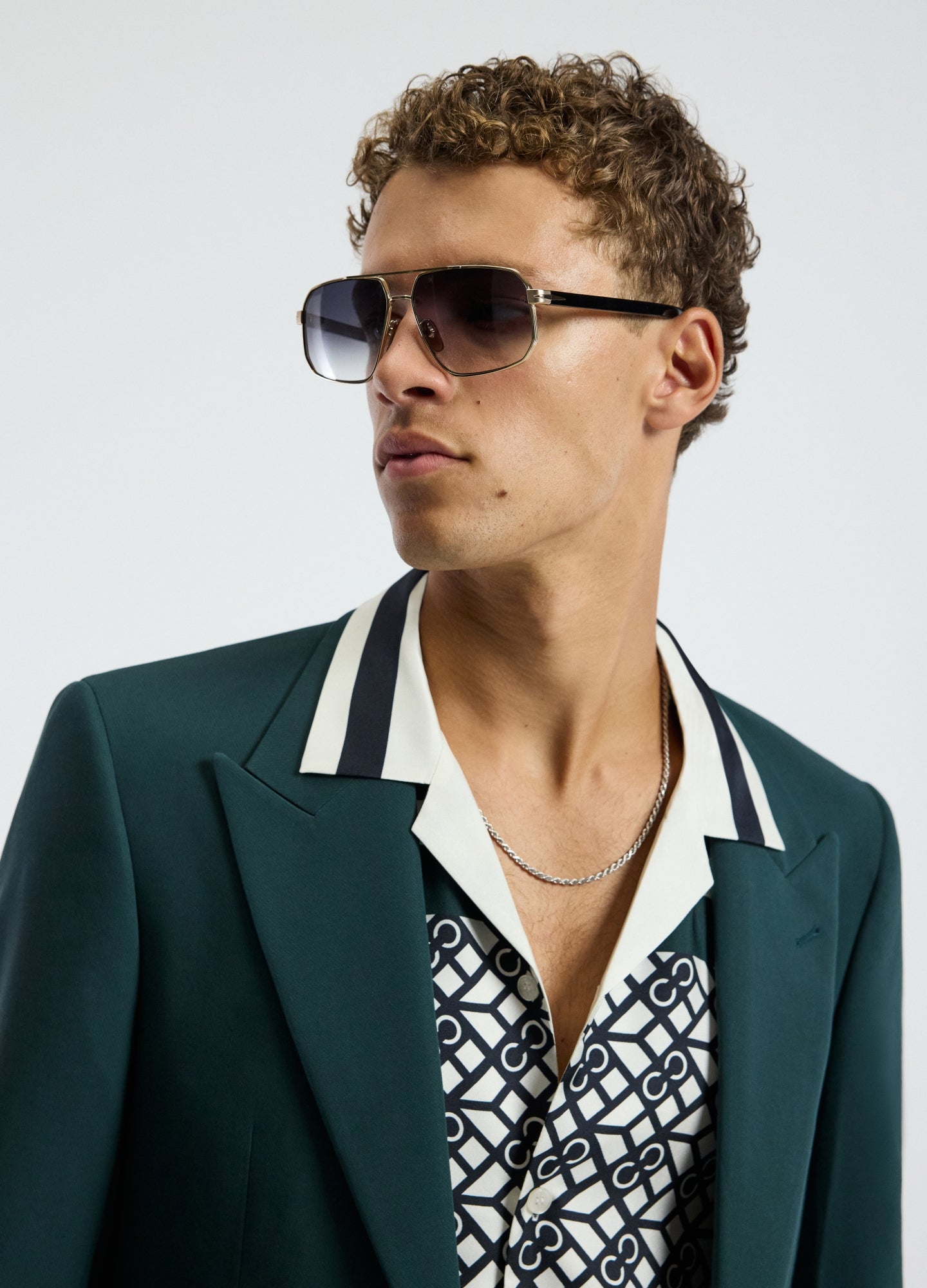 Double Crepe Suit Jacket Hunter Green