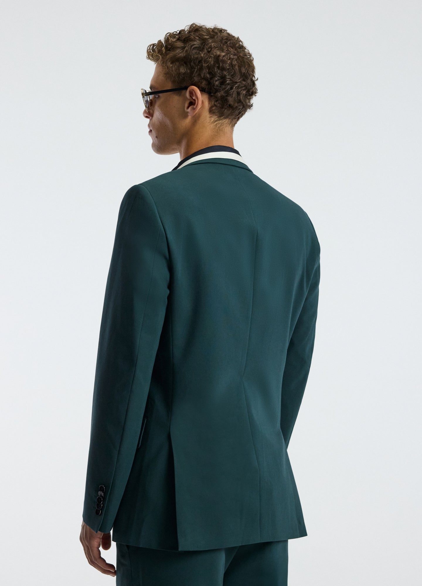 Double Crepe Suit Jacket Hunter Green