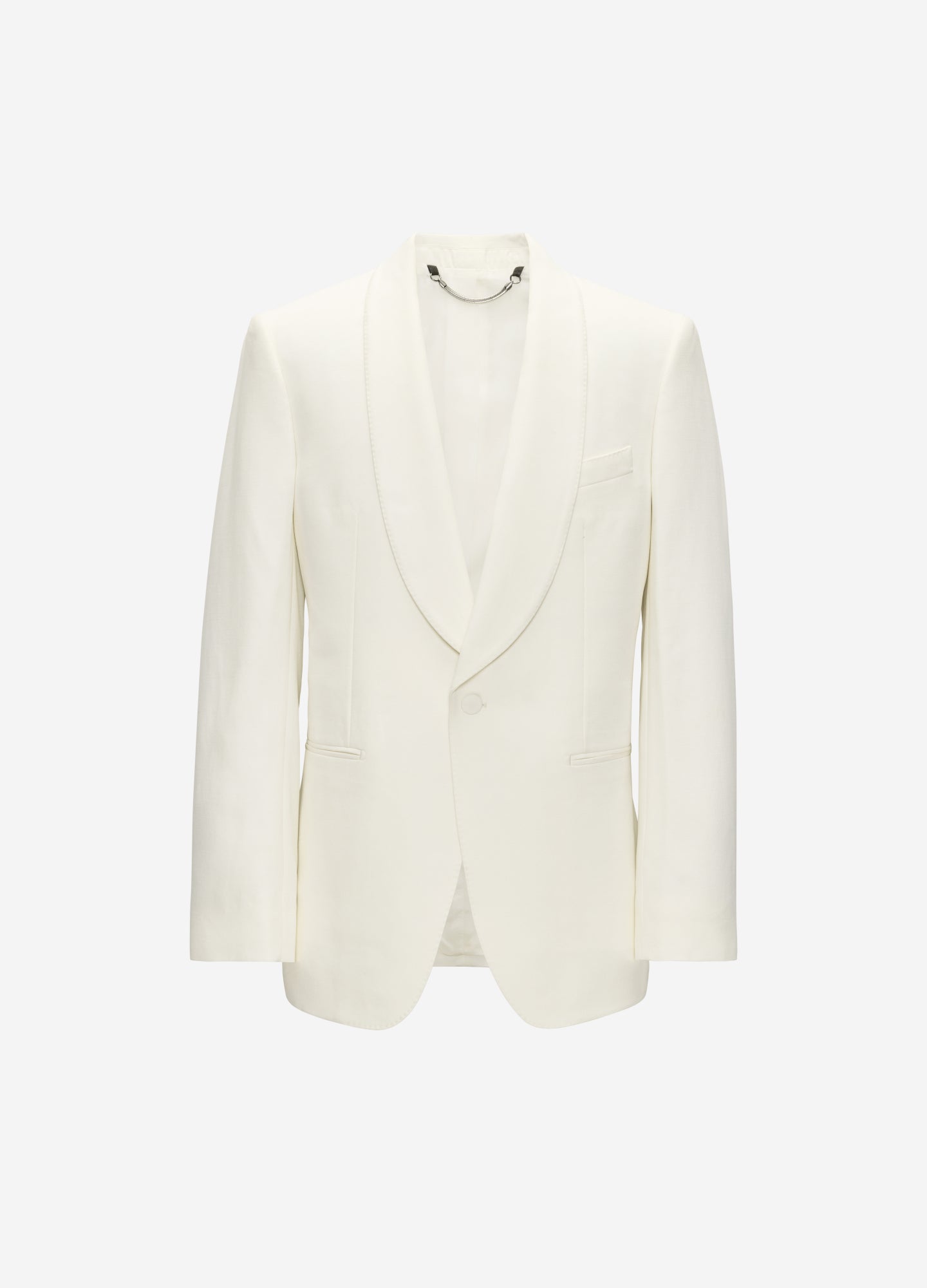 Shawl Collar Tuxedo Jacket Ivory