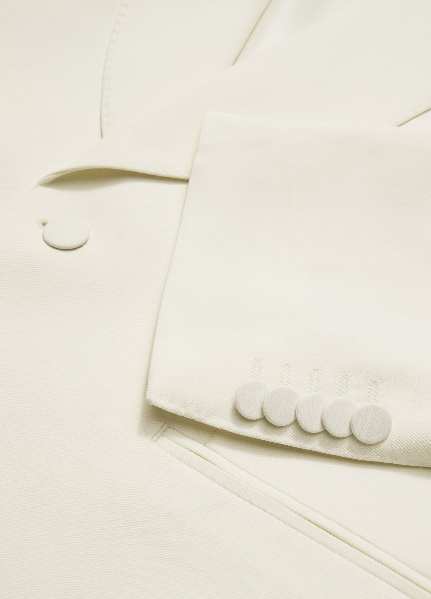 Shawl Collar Tuxedo Jacket Ivory