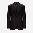 Jacquard Wool Suit Jacket Chocolate
