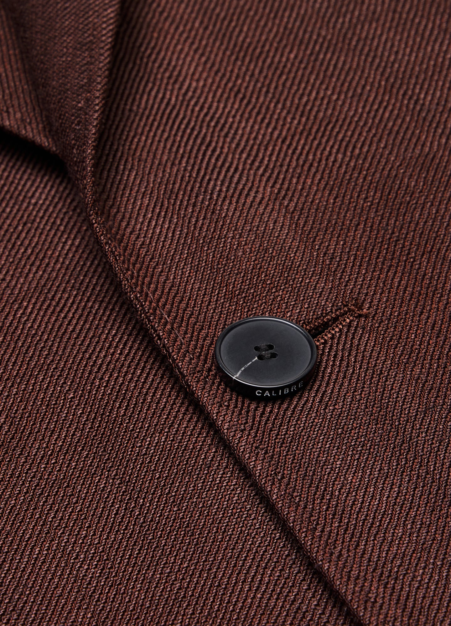 Twill Linen Blend Suit Jacket Bourbon