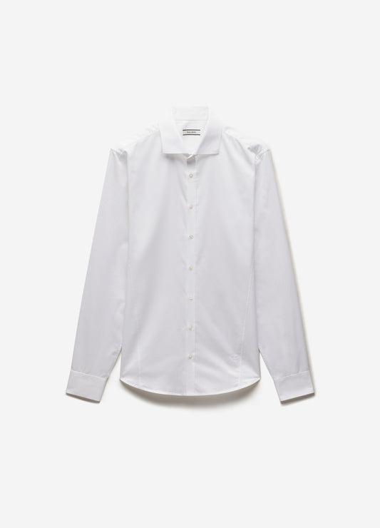 Signature Tailored Twill Shirt White