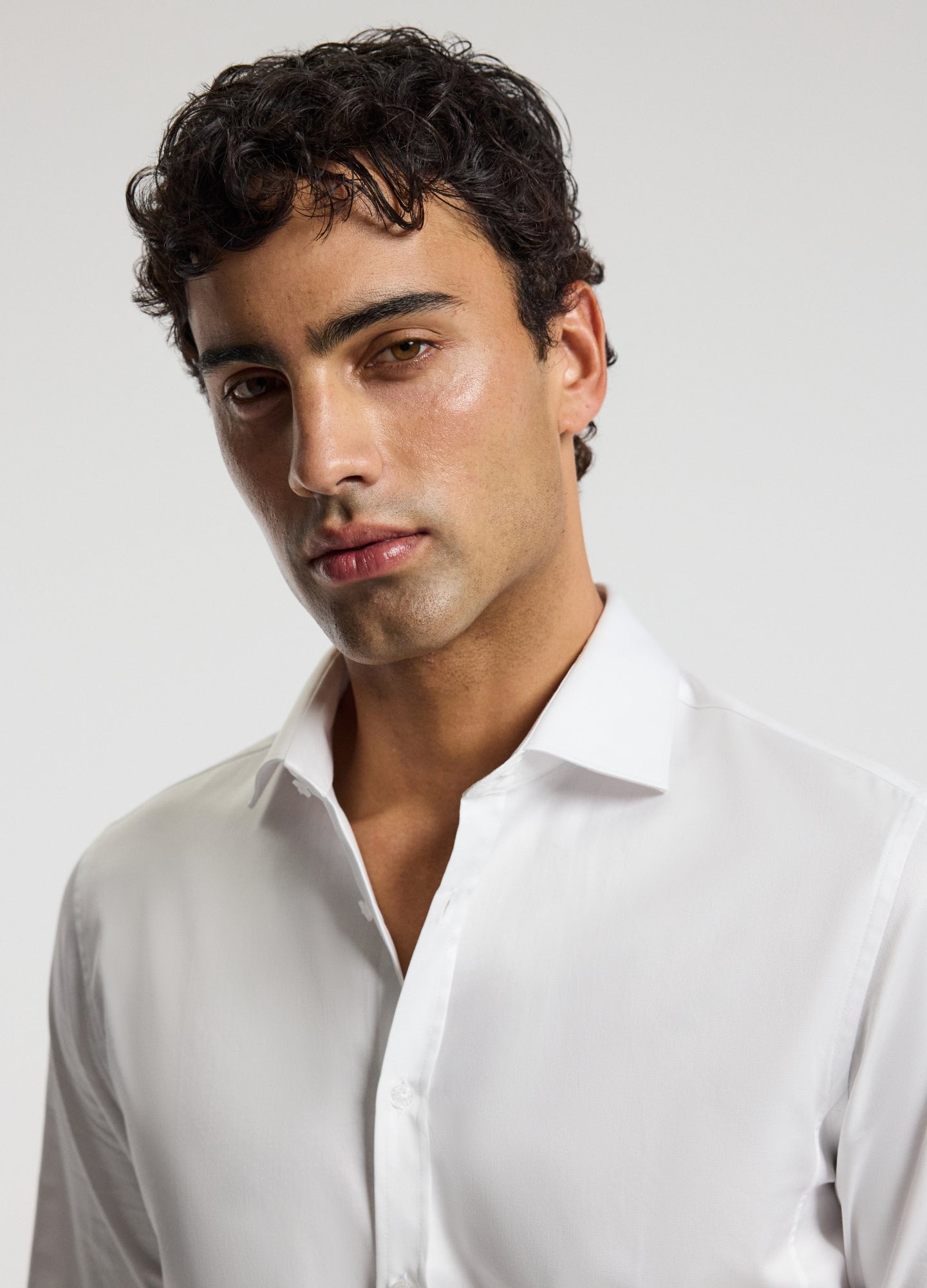 Signature Tailored Twill Shirt White