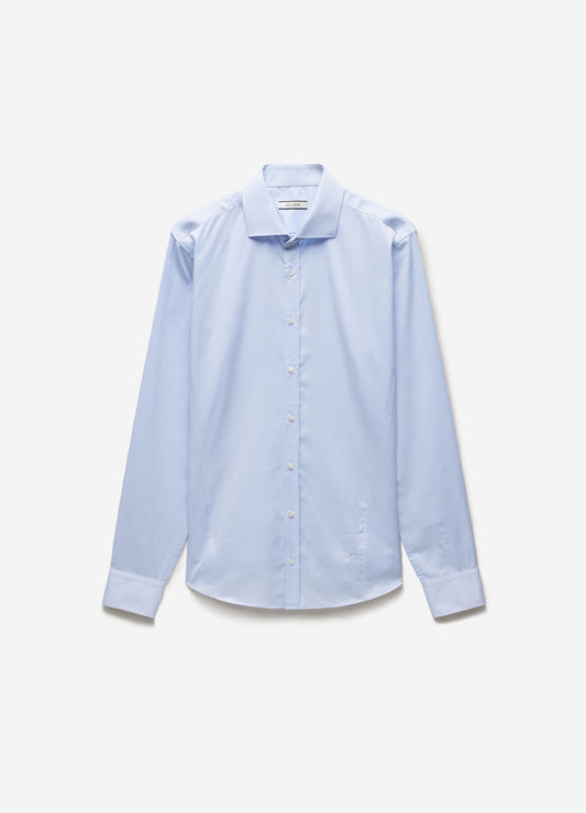 Tailored Fit Signature Twill Shirt Pale Blue