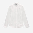 Stand Collar Soft Shirt White