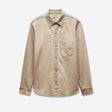 Seam Detail Denim Shirt Putty