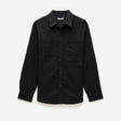 Patched Pocket Overshirt Black
