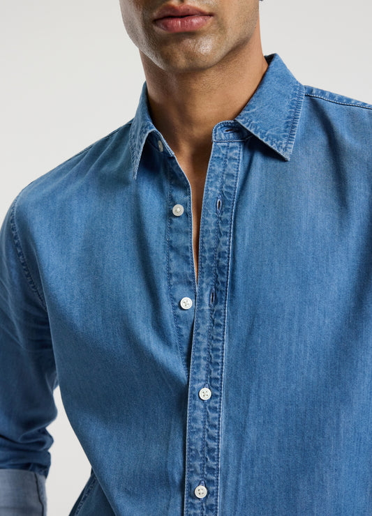 Soft Chambray Shirt Light Blue