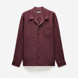 Camp Collar Long Sleeve Shirt Oxblood