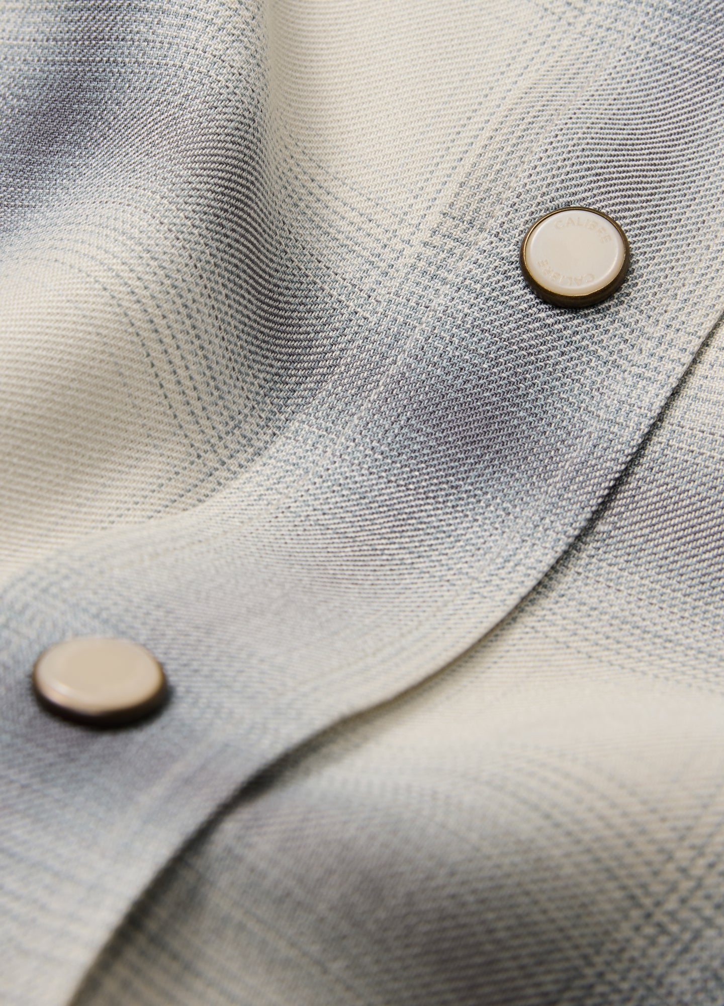 Tailored Check Long Sleeve Shirt Bone