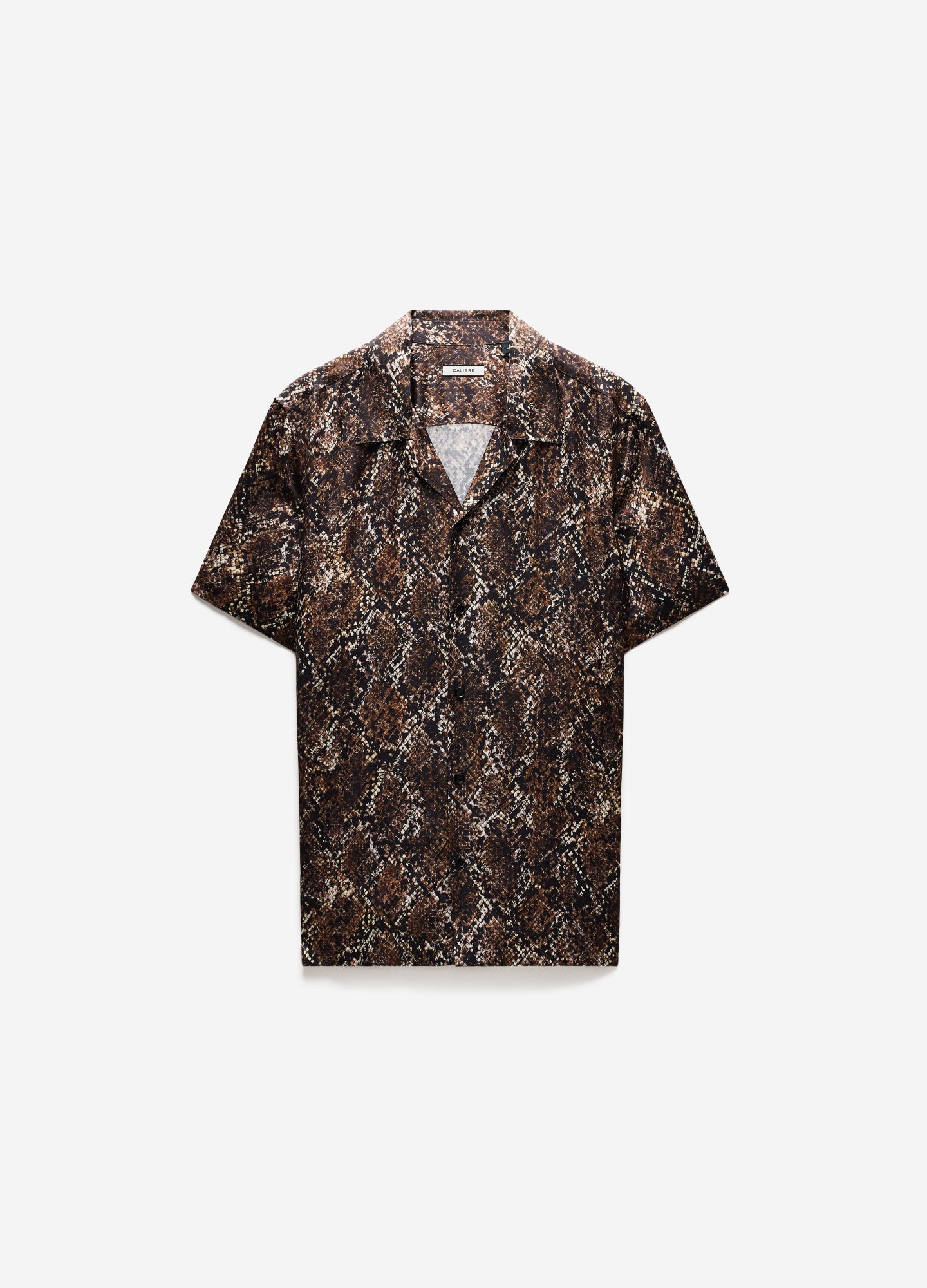 Relaxed Camp Collar Shirt Chocolate