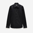 Tailored Cotton Twill Shirt Black