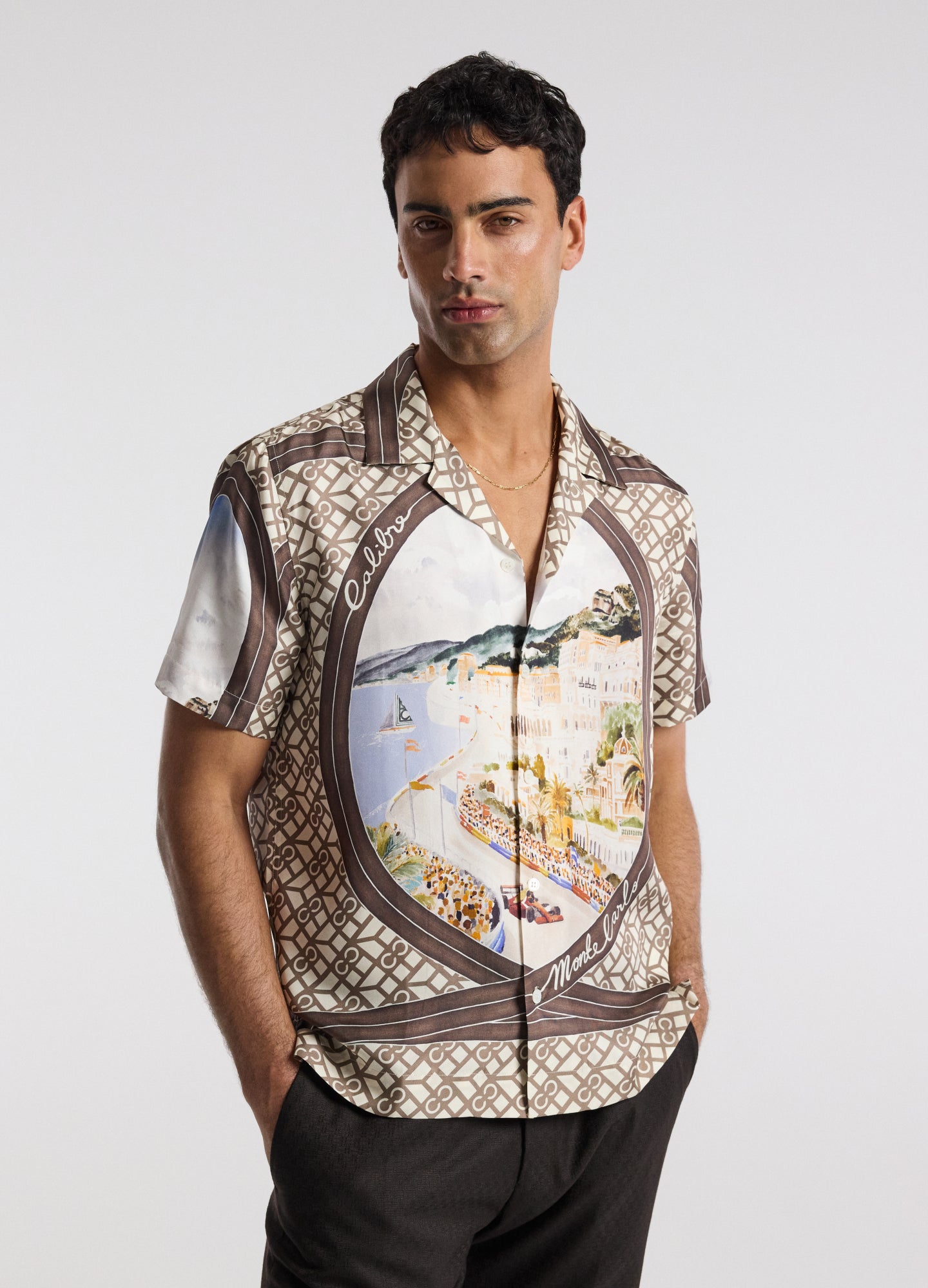 Monte Carlo Silk Shirt Natural