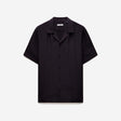 Camp Collar Jacquard Monogram Shirt Plum