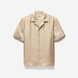 Camp Collar Silk Shirt Champagne