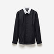 Tailored Collar Pin Shirt Black