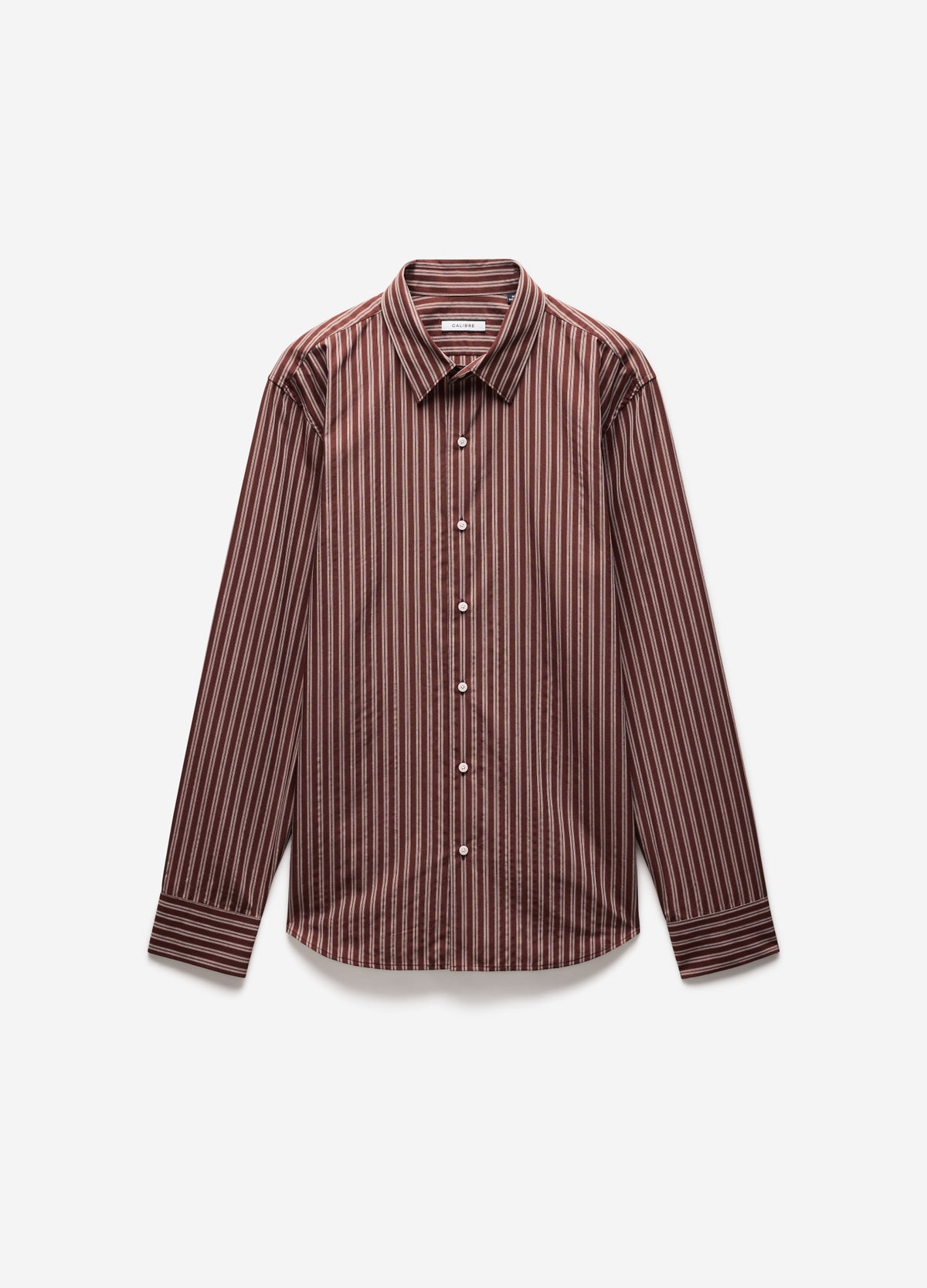 Tailored Shadow Stripe Shirt Bourbon