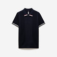 Tech Stripe Collar Polo Navy