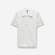 Grid Stitch Polo White