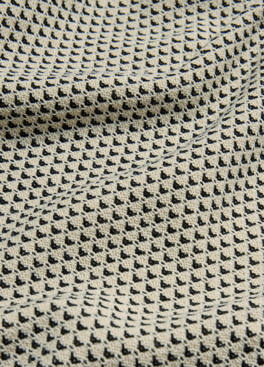 Textured Knit Polo Natural