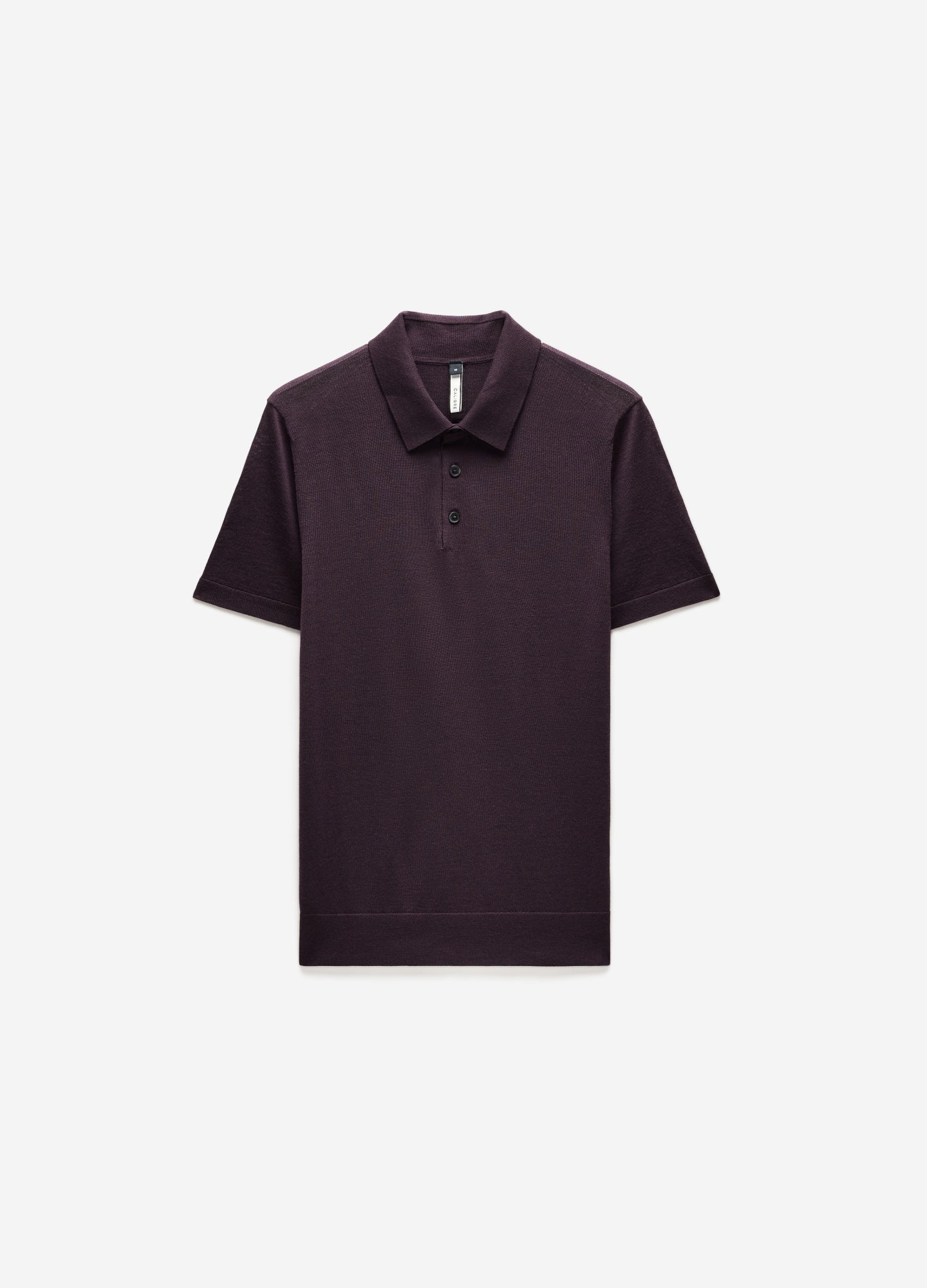 Merino Wool Polo Currant