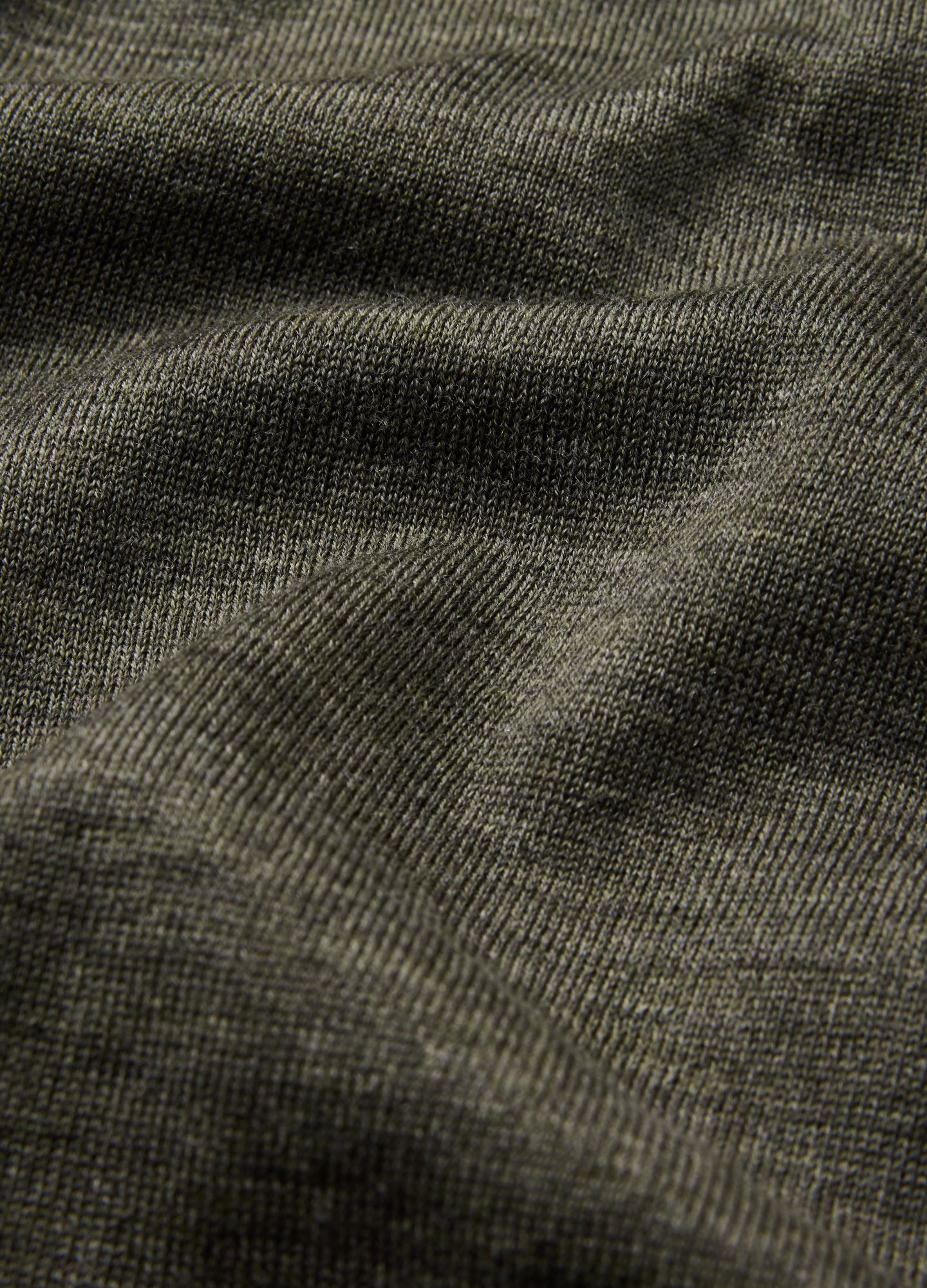 Merino Wool Polo Khaki