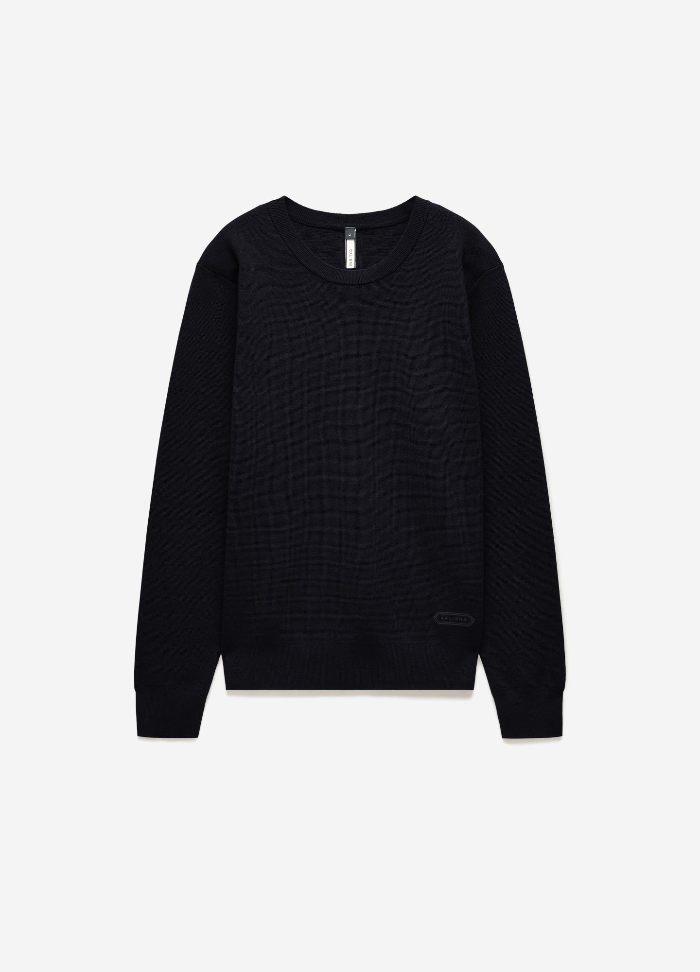 Merino Wool Crew Neck Sweater Black