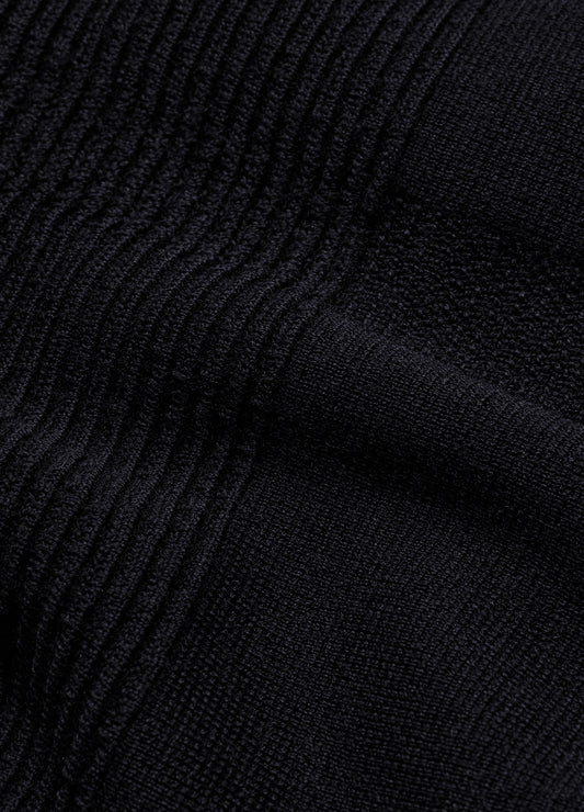 Merino Wool Crew Neck Sweater Black