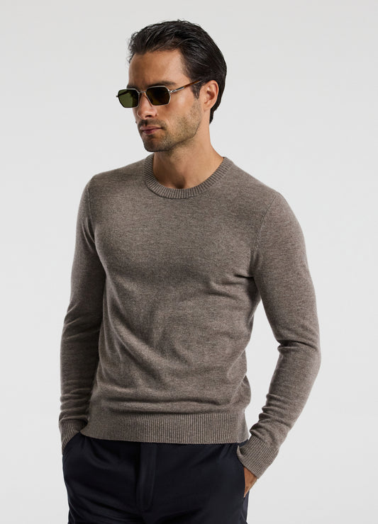 Ultra Fine Merino Wool Sweater Mocha