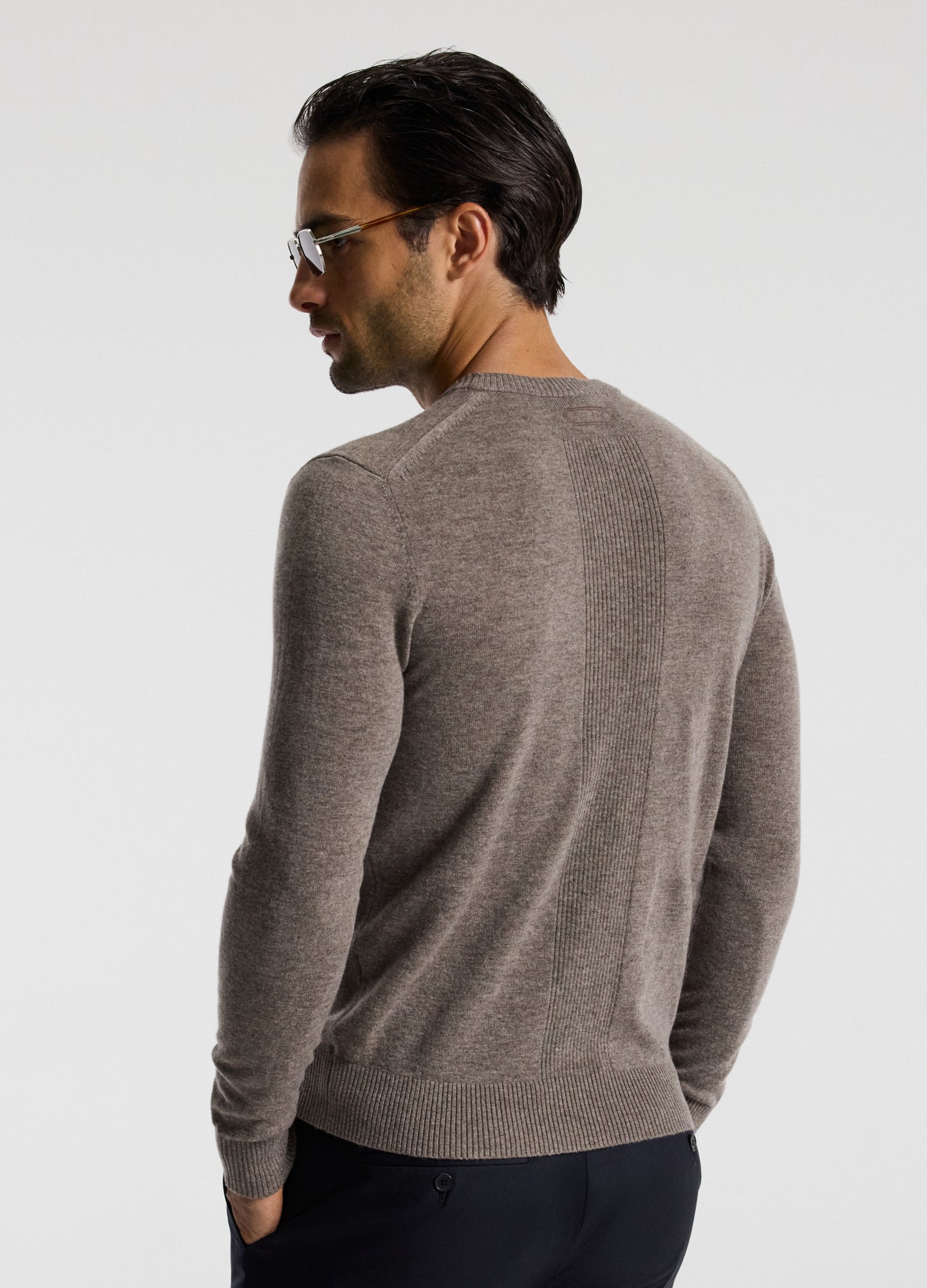 Ultra Fine Merino Wool Sweater Mocha