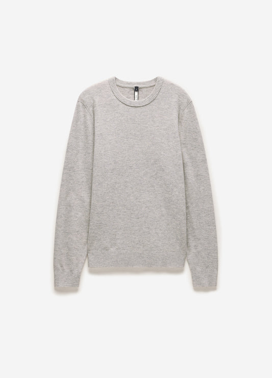 Ultra Fine Merino Wool Sweater Silver