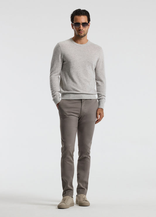 Ultra Fine Merino Wool Sweater Silver
